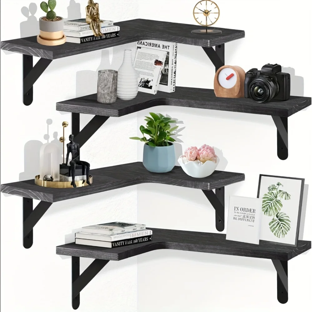 Kitchen Uncle - Mensole Galleggianti in Legno Naturale con