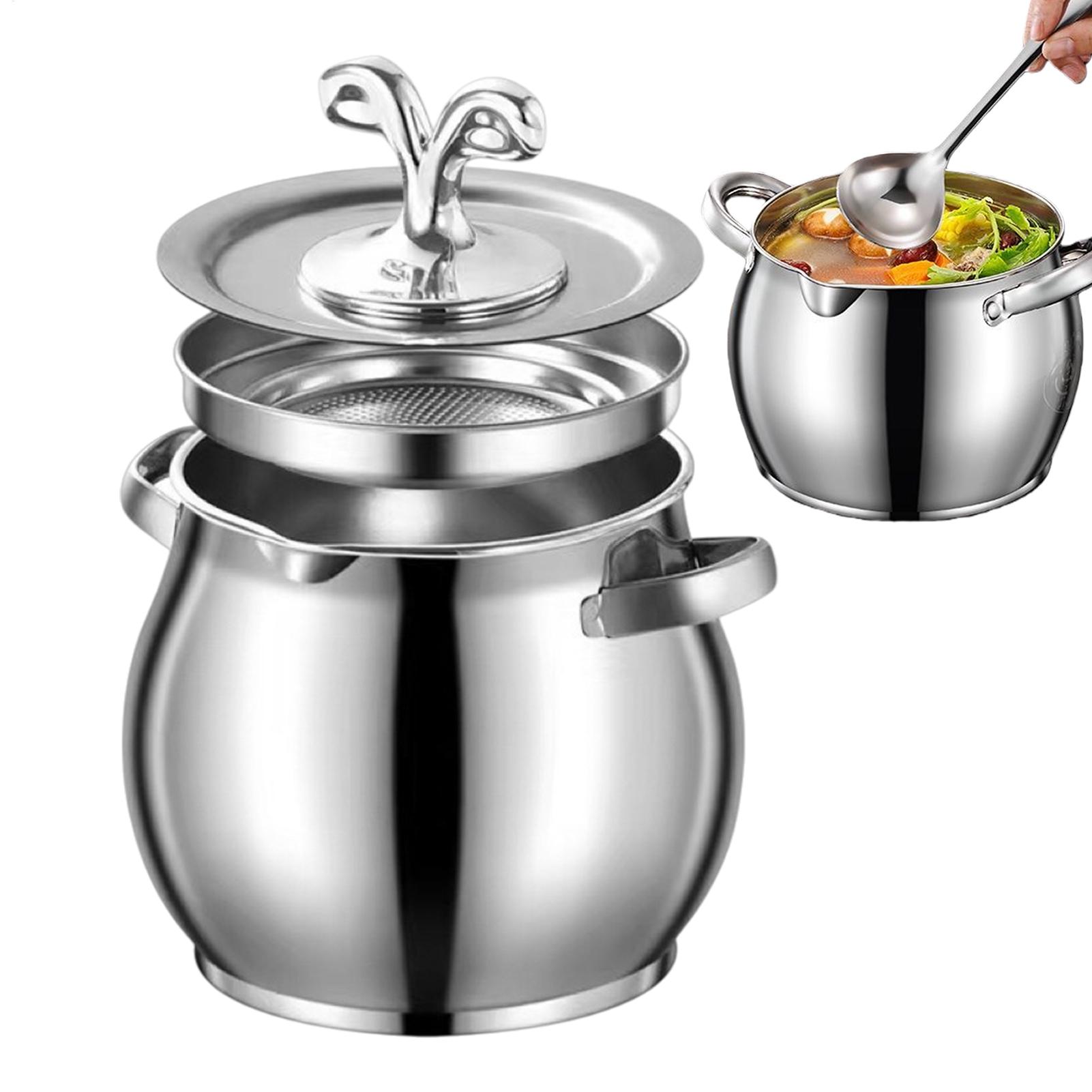 Kitchen Baking Canisters - Contenitore per Grasso in Acciaio Inossidabile,