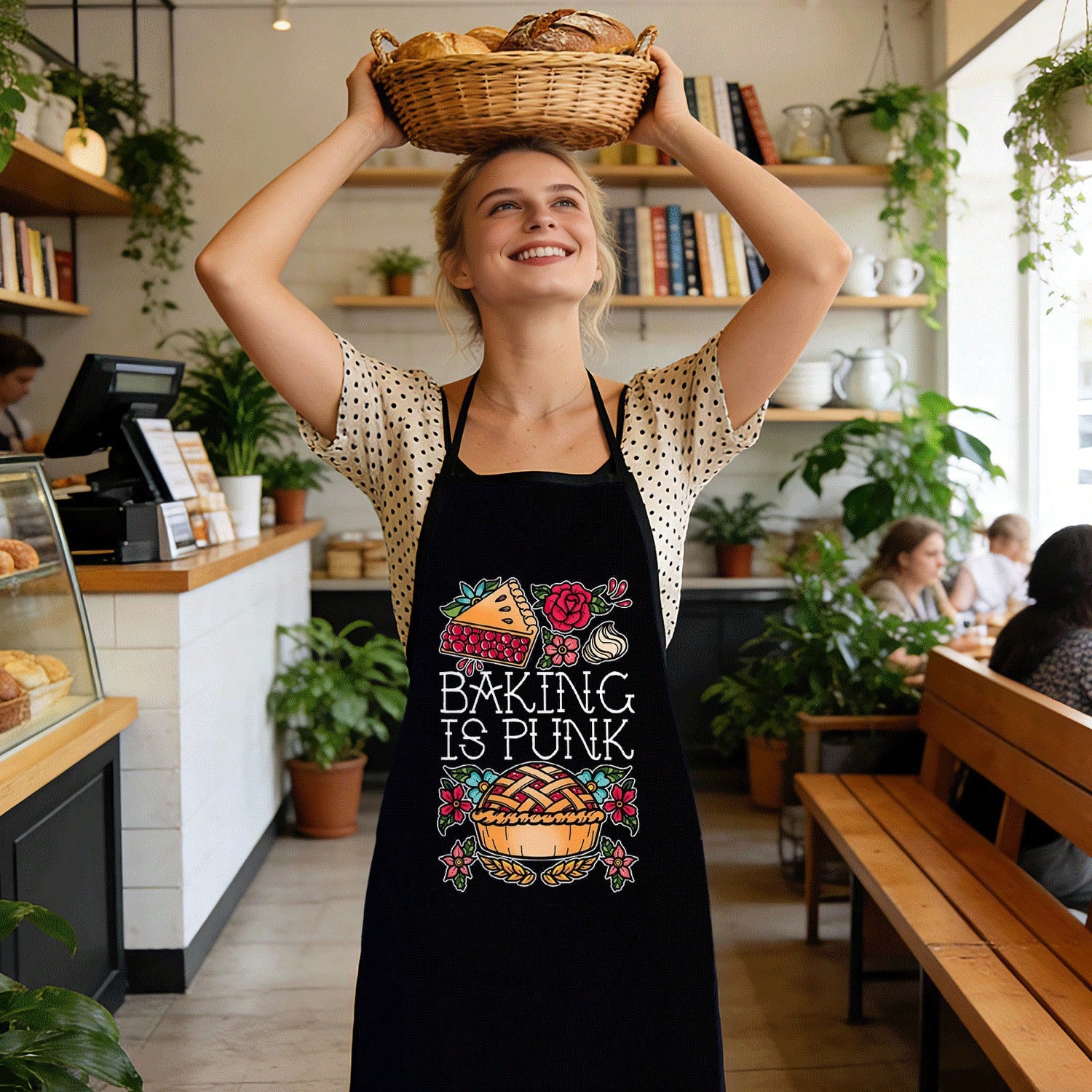 Kitchen Baking Quotes - Grembiule da Cucina con Stampa 'Baking