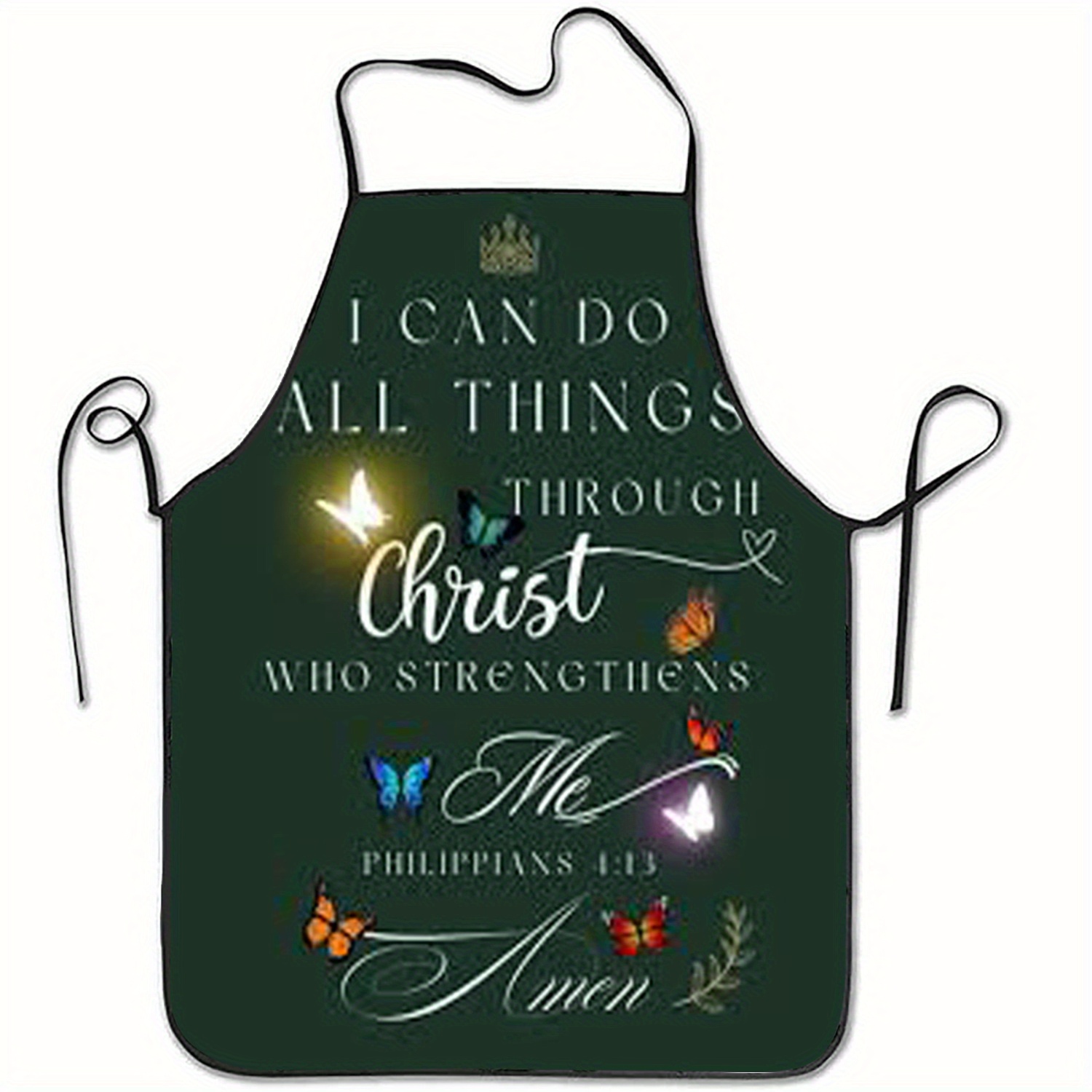 Kitchen Baking Quotes - Grembiule cristiano da 1 pezzo con