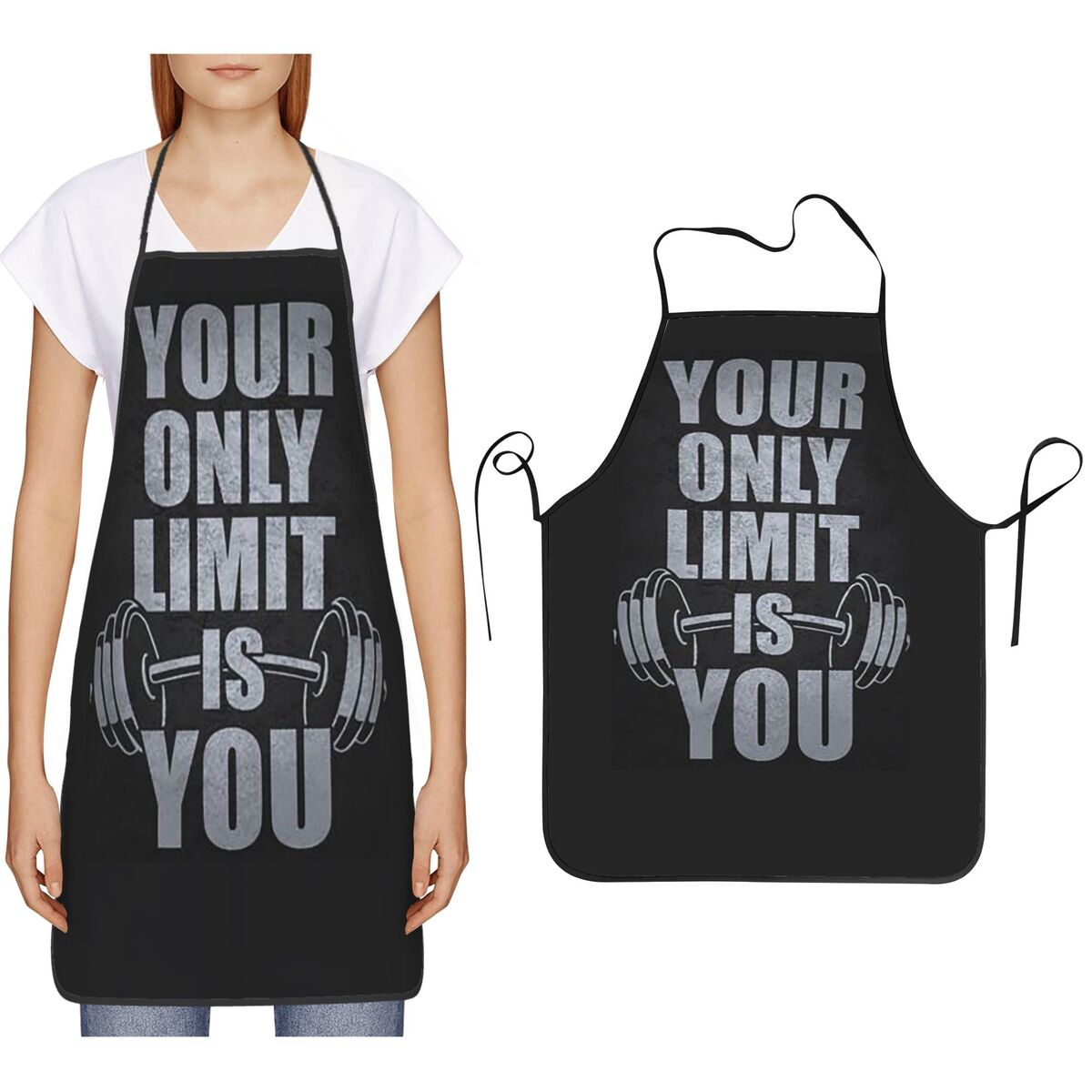 Kitchen Baking Quotes - Grembiuli con Citazioni Motivazionali per Palestra,
