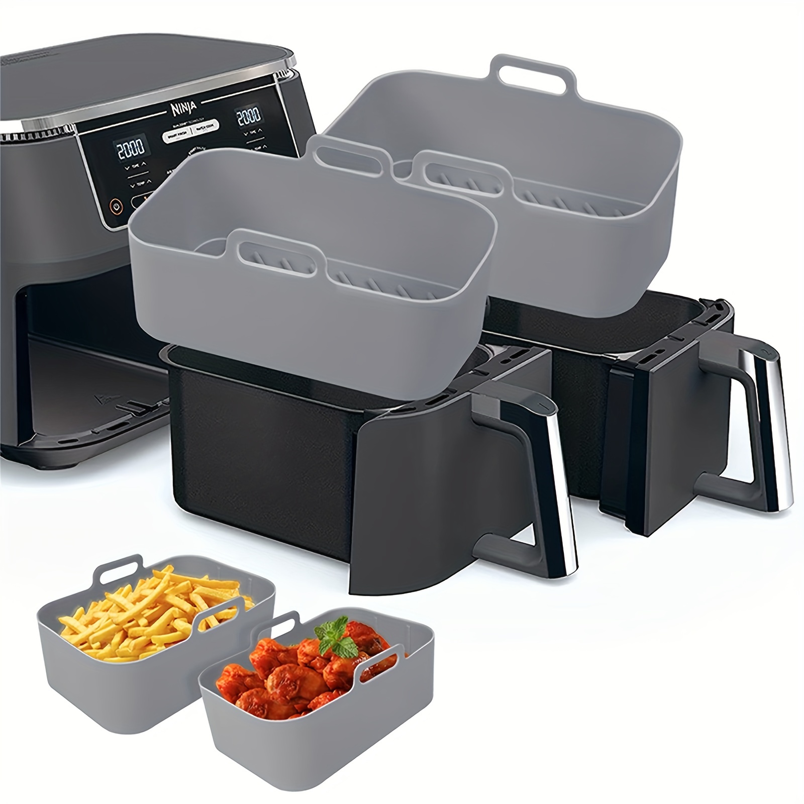 Kitchen Oven Baking Pans - 1/2 pezzi friggitrice ad aria vassoio