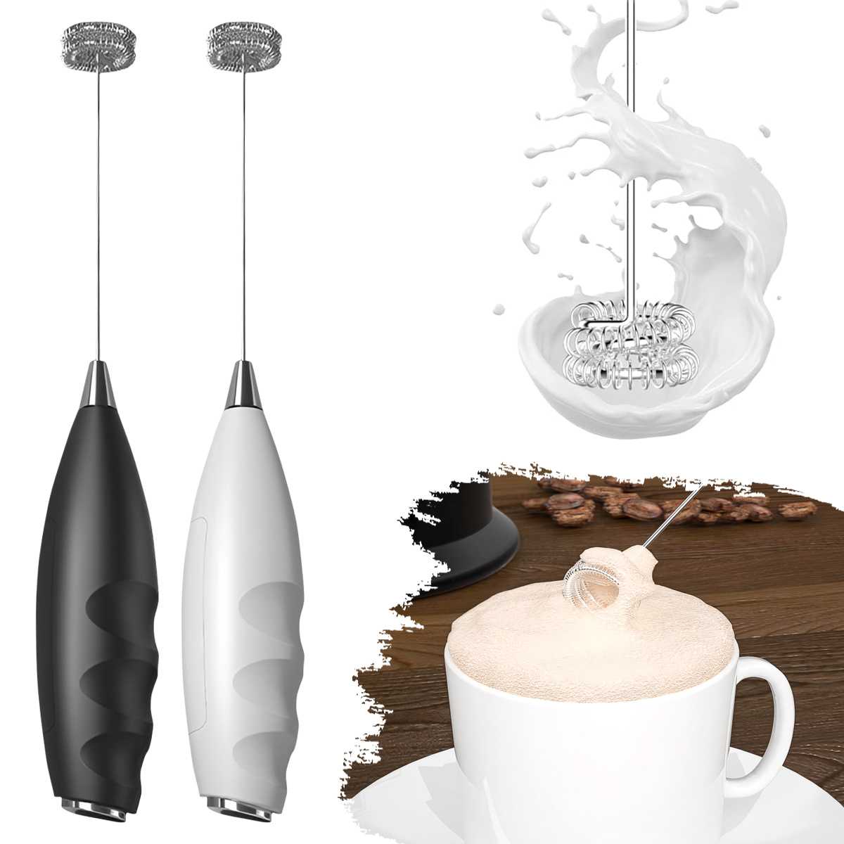 Kitchen Baking Appliances - Montalatte Elettrico per Caffè, Frullino Elettrico