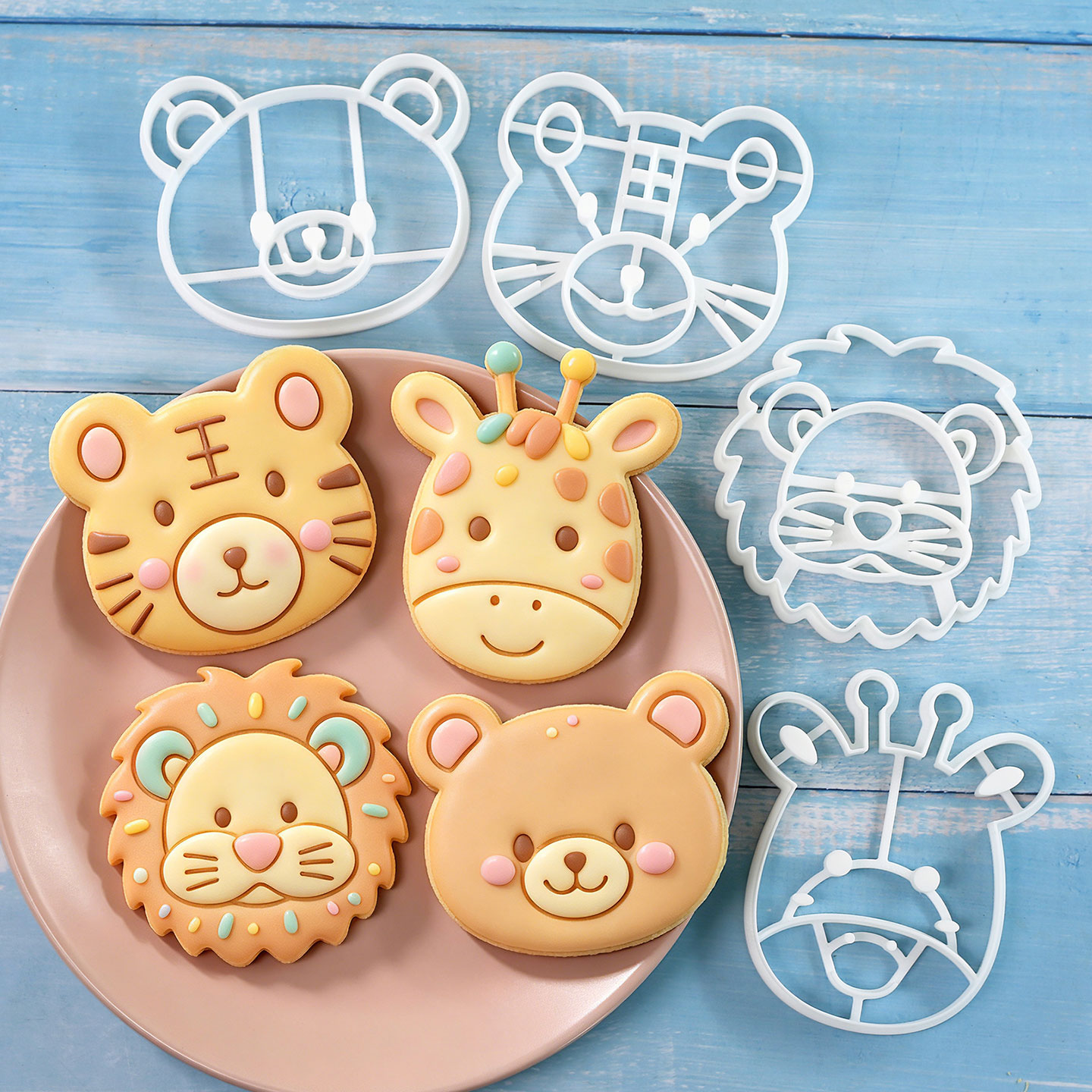 Kitchen Baking Cake - Set di 4 Tagliabiscotti a Forma