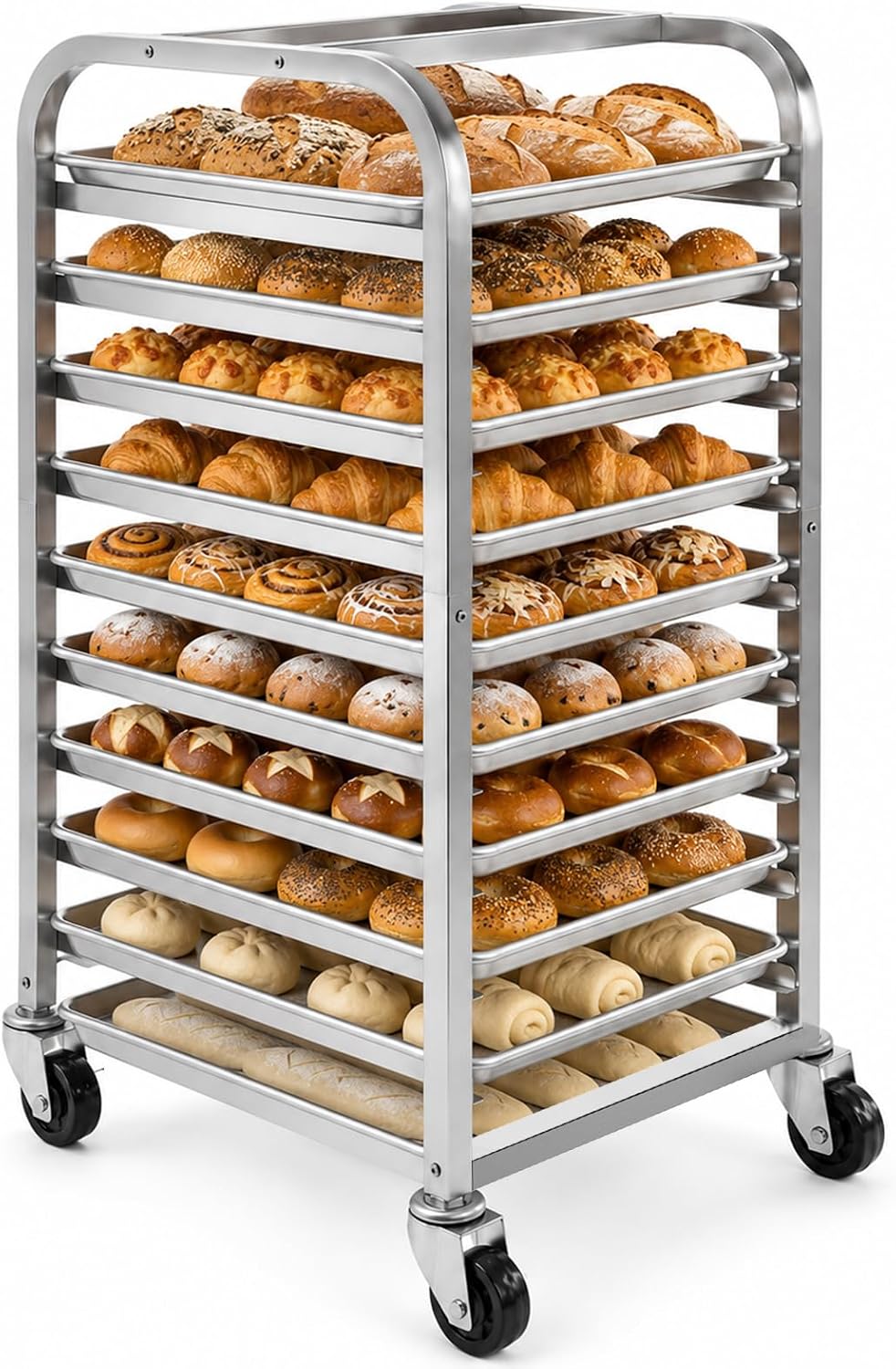 Kitchen Baking Cart - Carrello mobile per teglie in acciaio