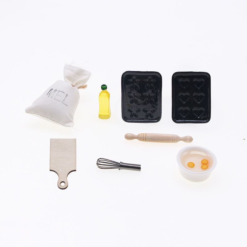 Kitchen Baking Ware - 8 pezzi casa delle bambole articoli