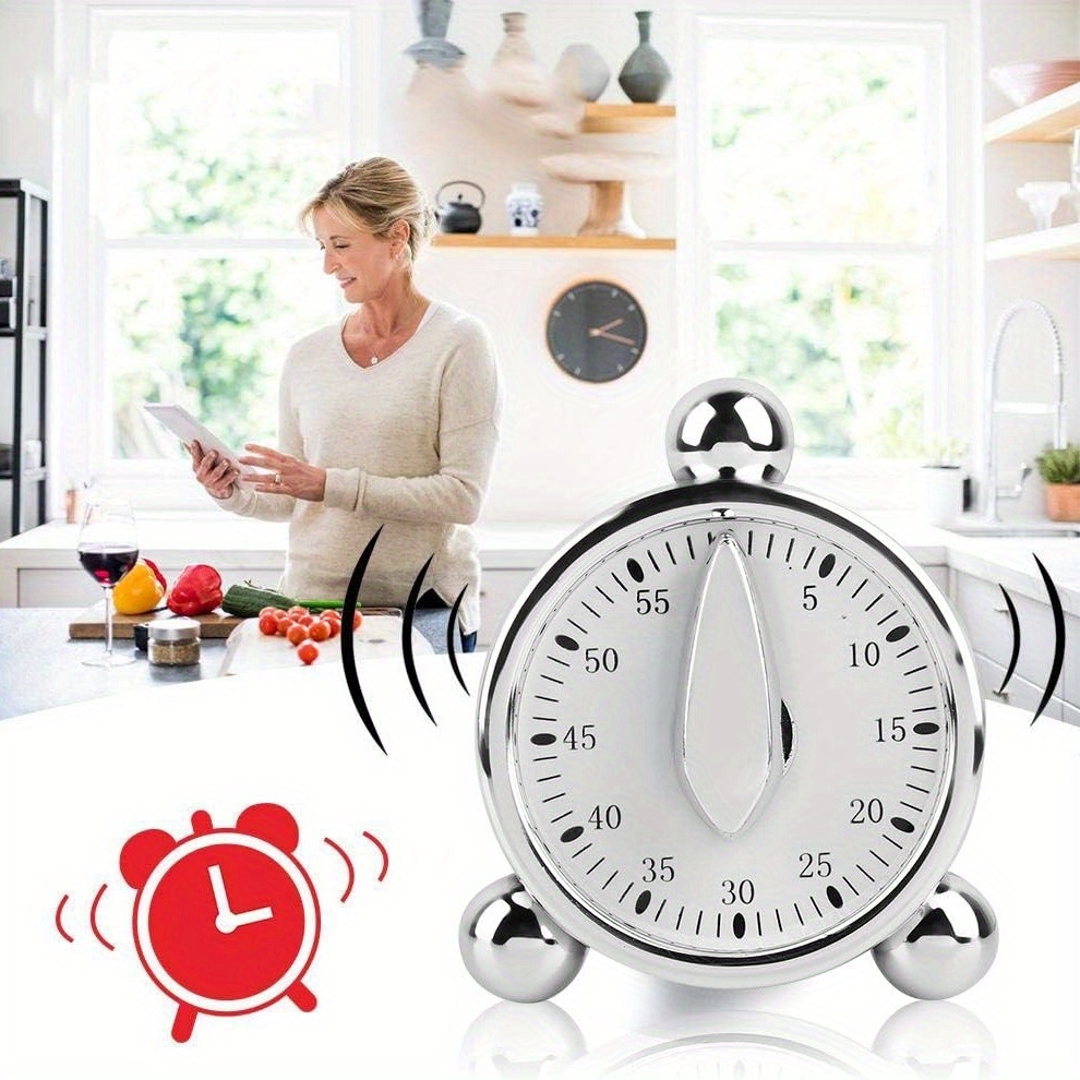 Kitchen Baking Timer - Temporizzatore meccanico visibile, orologio per il