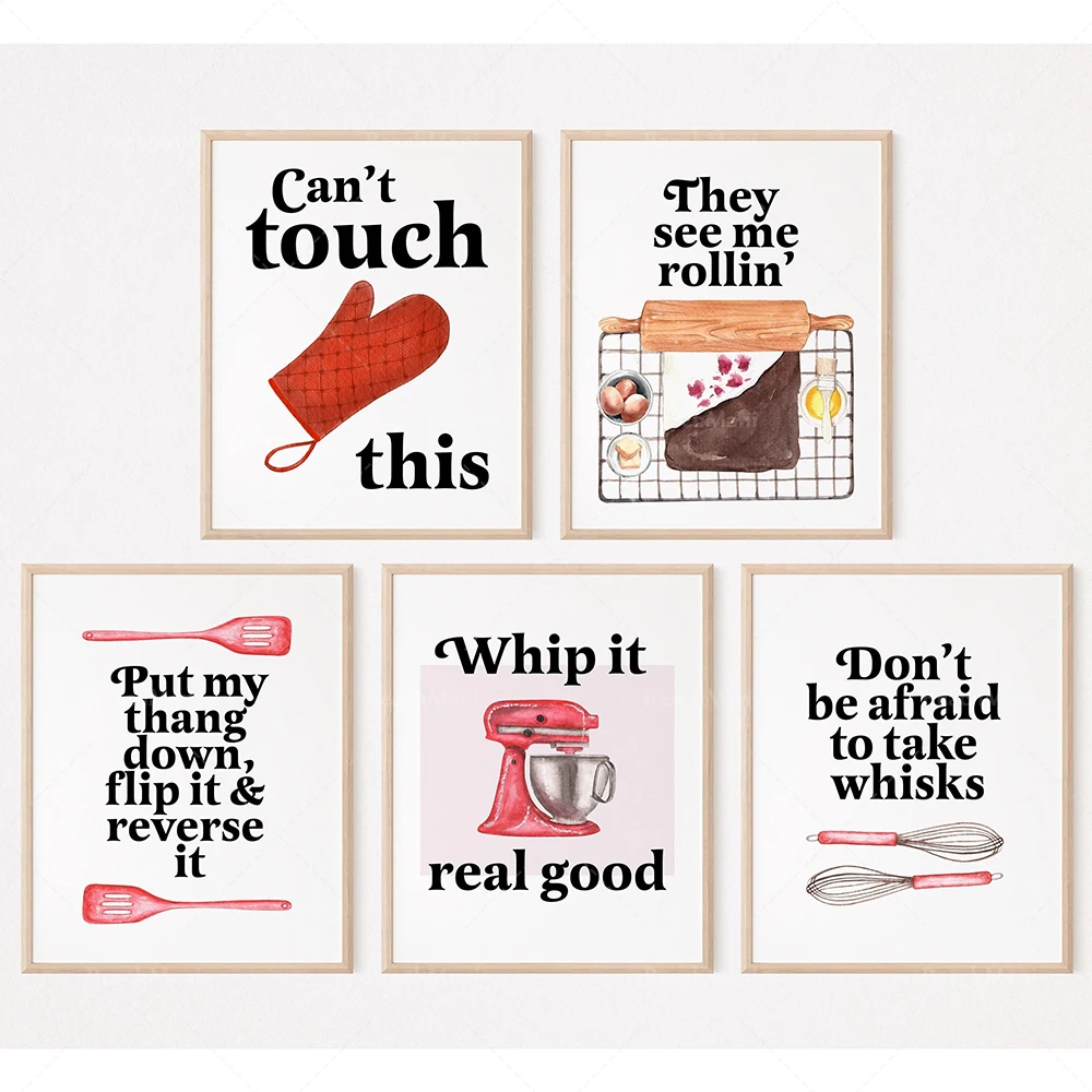 Poster con citazioni divertent - Kitchen Baking Quotes recensione e prezzo