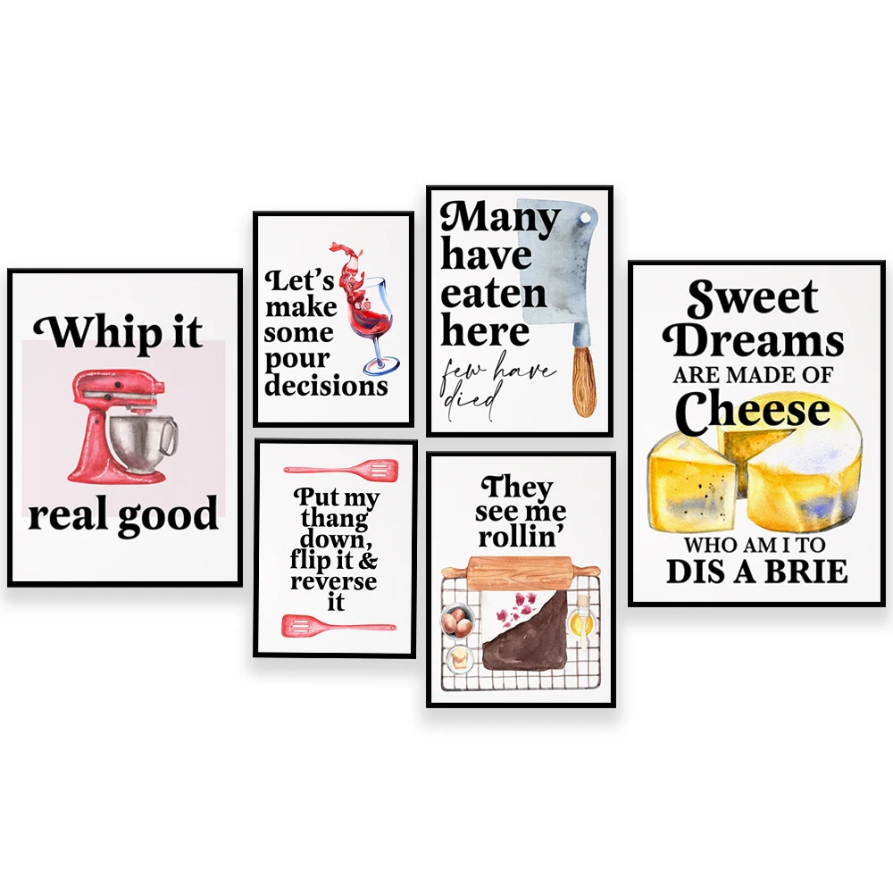 Poster con citazioni divertent - Kitchen Baking Quotes recensione e prezzo