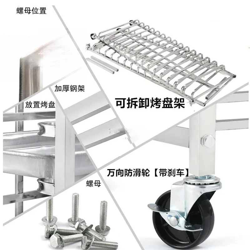 Carrello Portateglie in Acciai - Kitchen Baking Cart recensione e prezzo