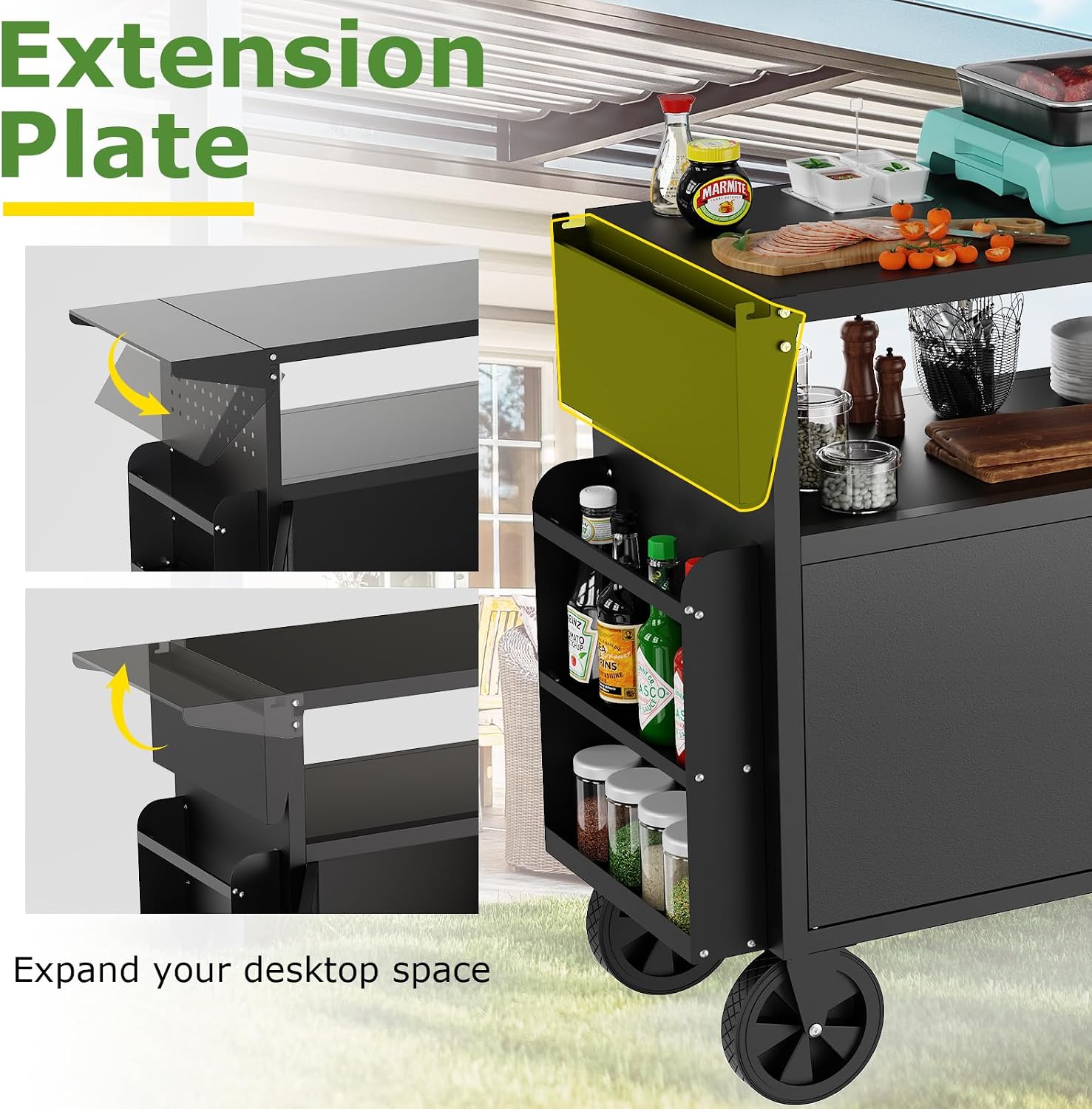 Carrello da esterno per barbec - Kitchen Uncle recensione e prezzo