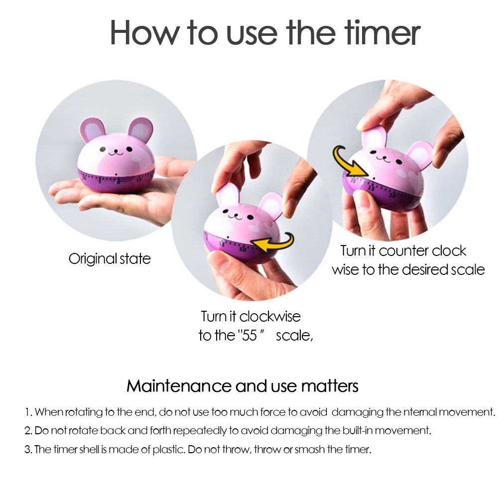 Animale carino timer meccanico - Kitchen Baking Timer recensione e prezzo
