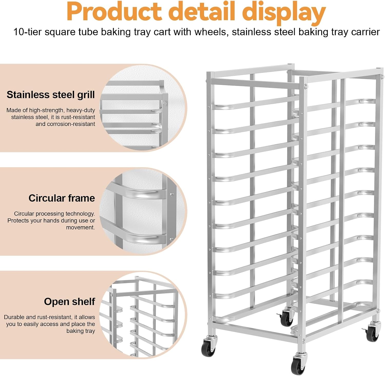 Carrello Mobile per Teglie da  - Kitchen Baking Cart recensione e prezzo