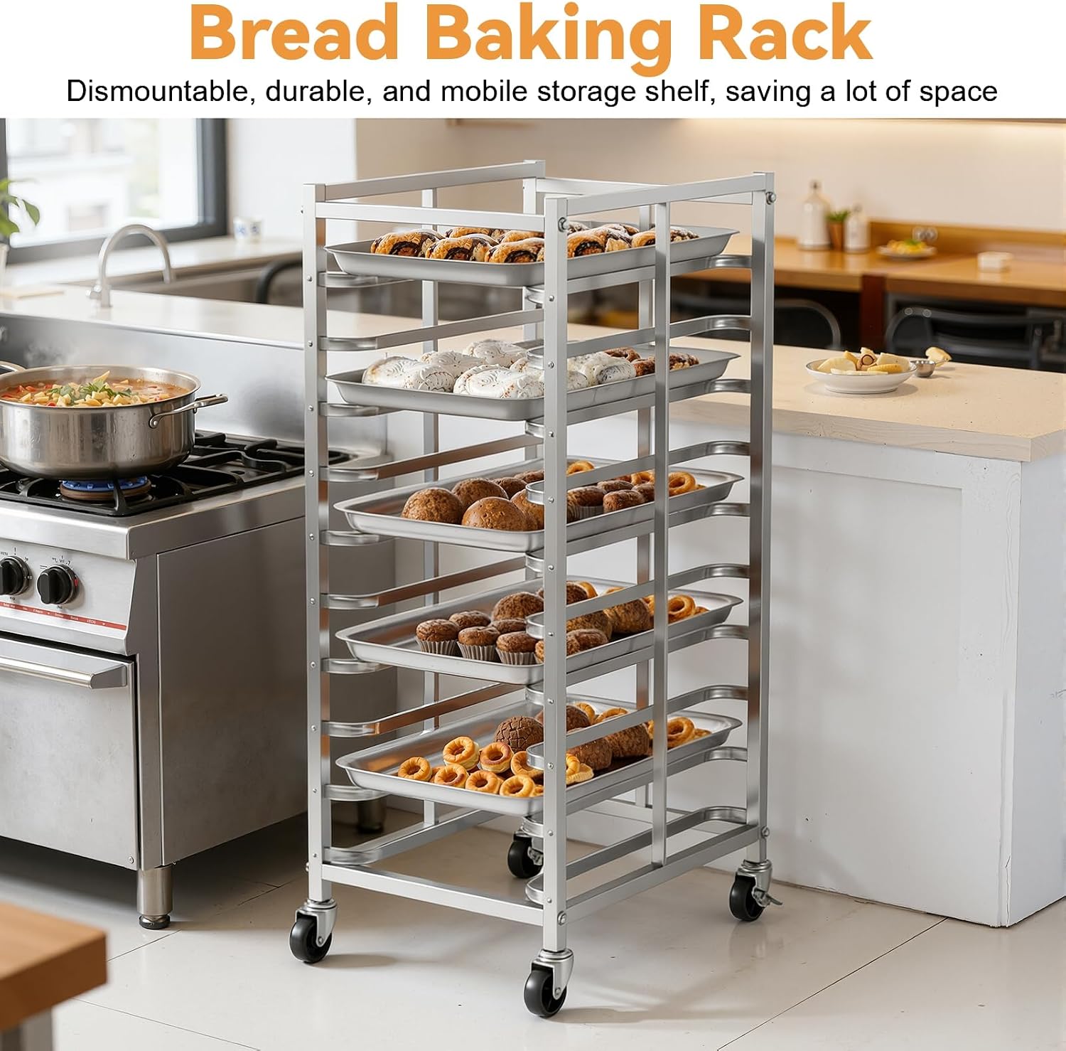 Carrello Mobile per Teglie da  - Kitchen Baking Cart recensione e prezzo