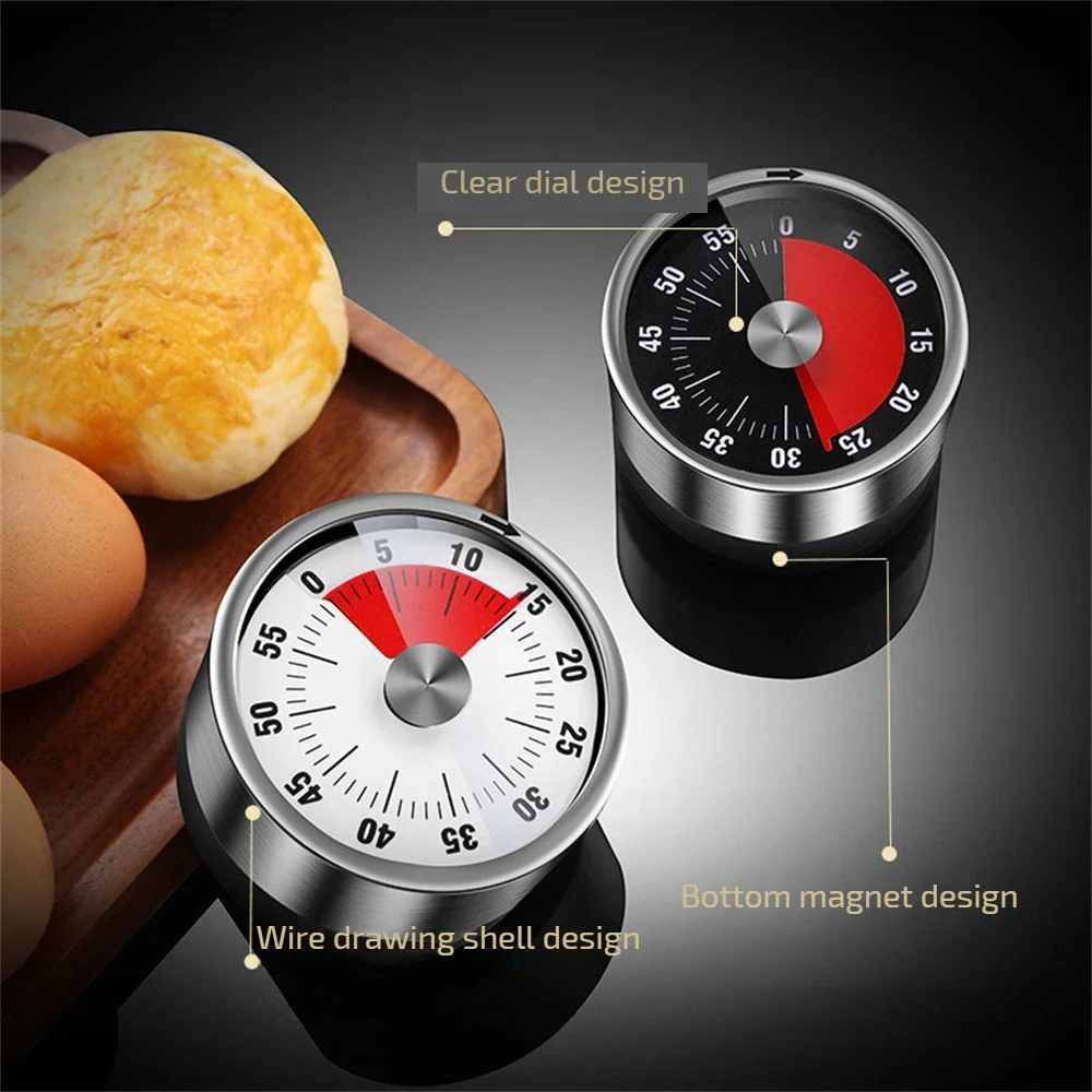 Nuovo timer visivo in acciaio  - Kitchen Baking Timer recensione e prezzo