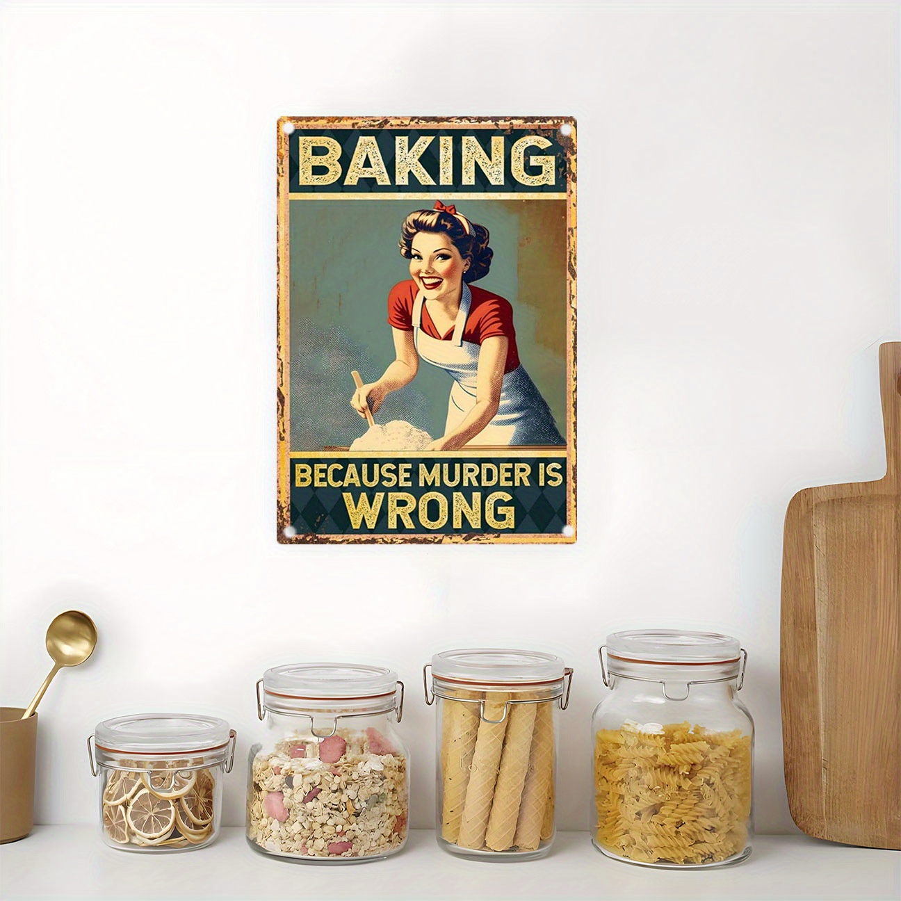 Insegna Decorativa in Metallo  - Kitchen Baking Quotes recensione e prezzo