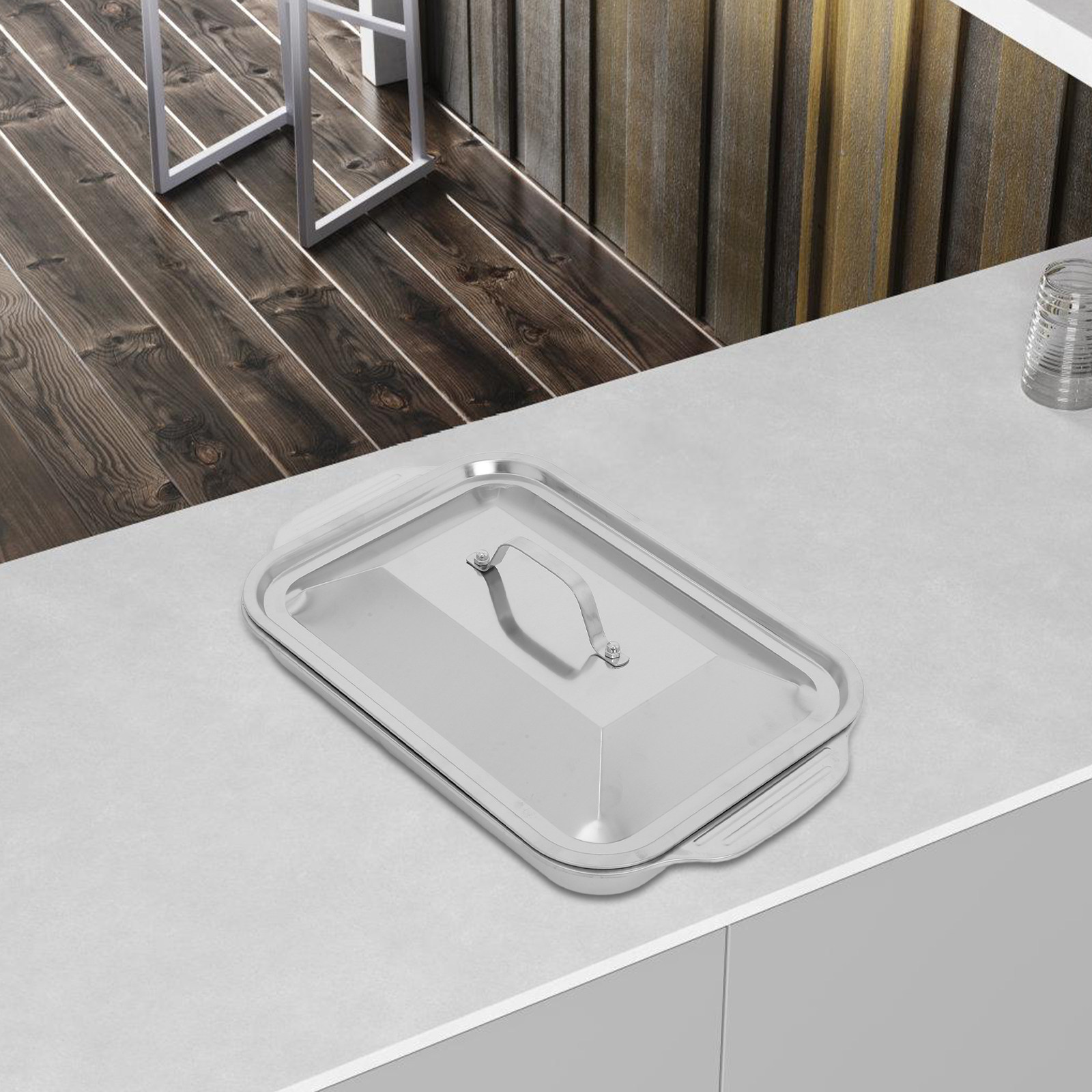 Teglia Rettangolare in Acciaio - Kitchen Oven Baking Pans recensione e prezzo