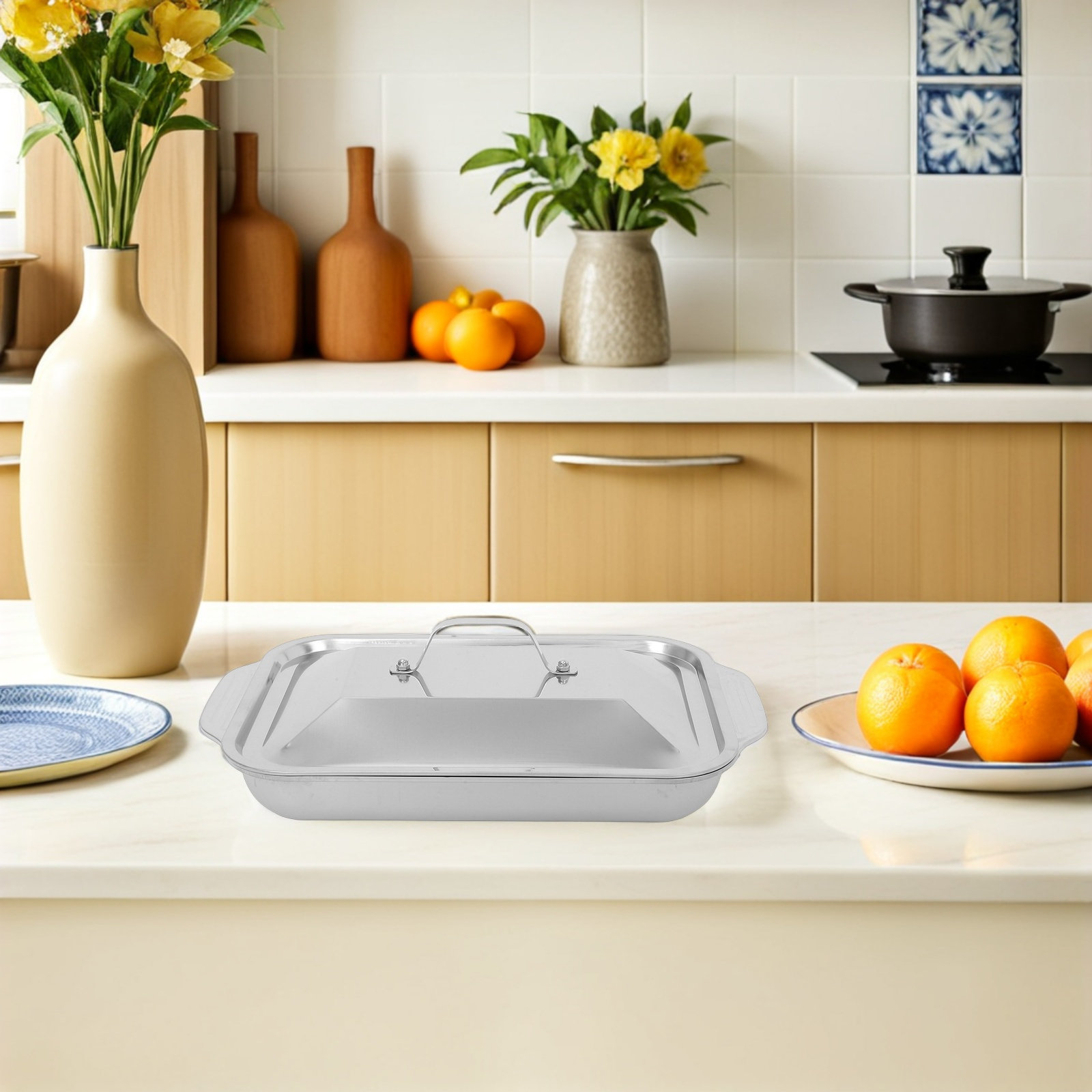 Teglia Rettangolare in Acciaio - Kitchen Oven Baking Pans recensione e prezzo