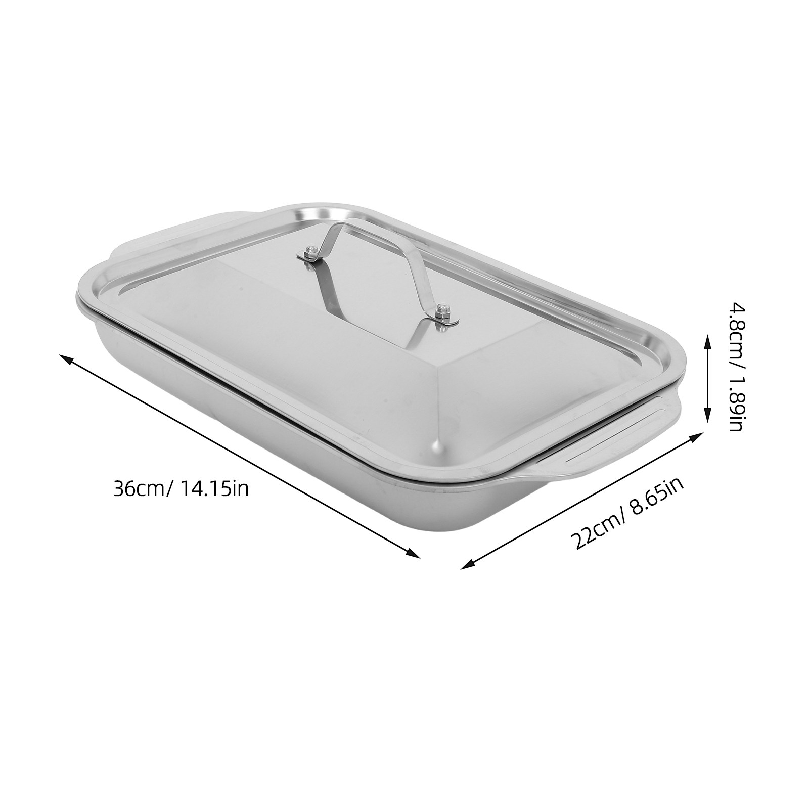 Teglia Rettangolare in Acciaio - Kitchen Oven Baking Pans recensione e prezzo