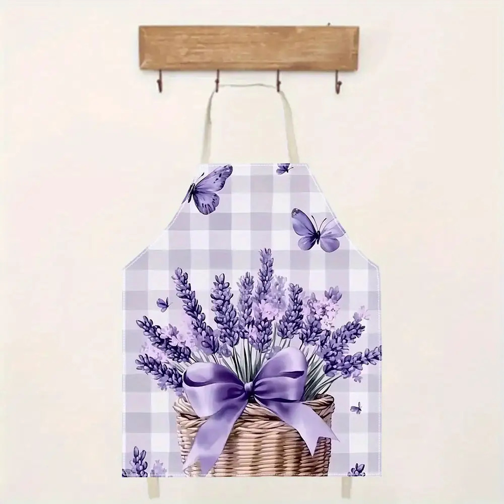 Grembiule in lino con stampa d - Kitchen Baking Gift Basket recensione e prezzo