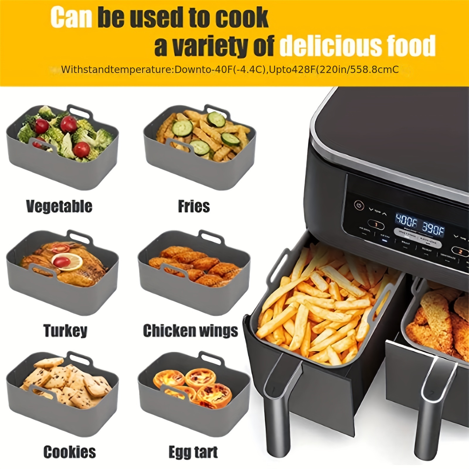 1/2 pezzi friggitrice ad aria  - Kitchen Oven Baking Pans recensione e prezzo