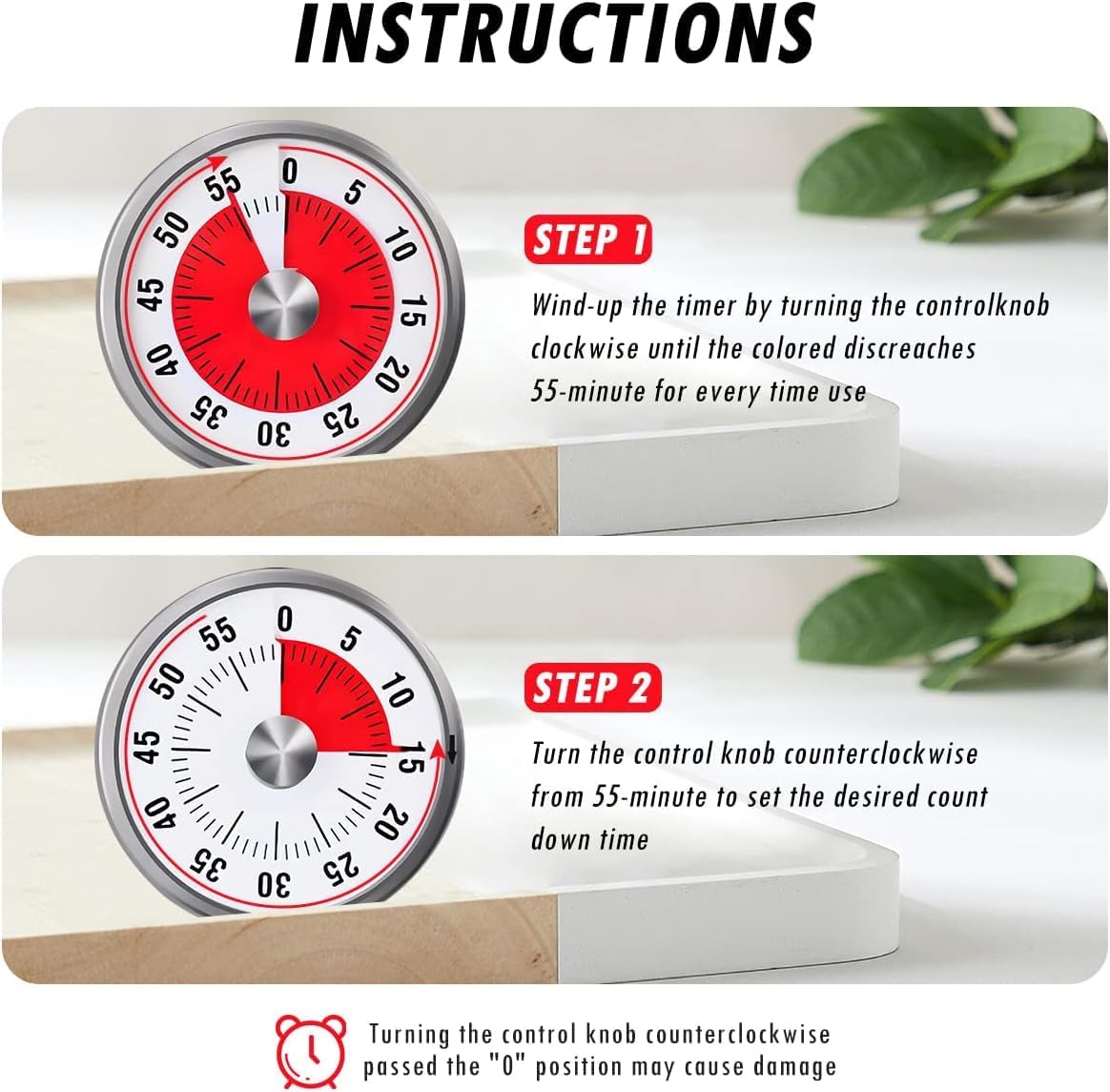 Timer Visivo Meccanico Magneti - Kitchen Baking Timer recensione e prezzo