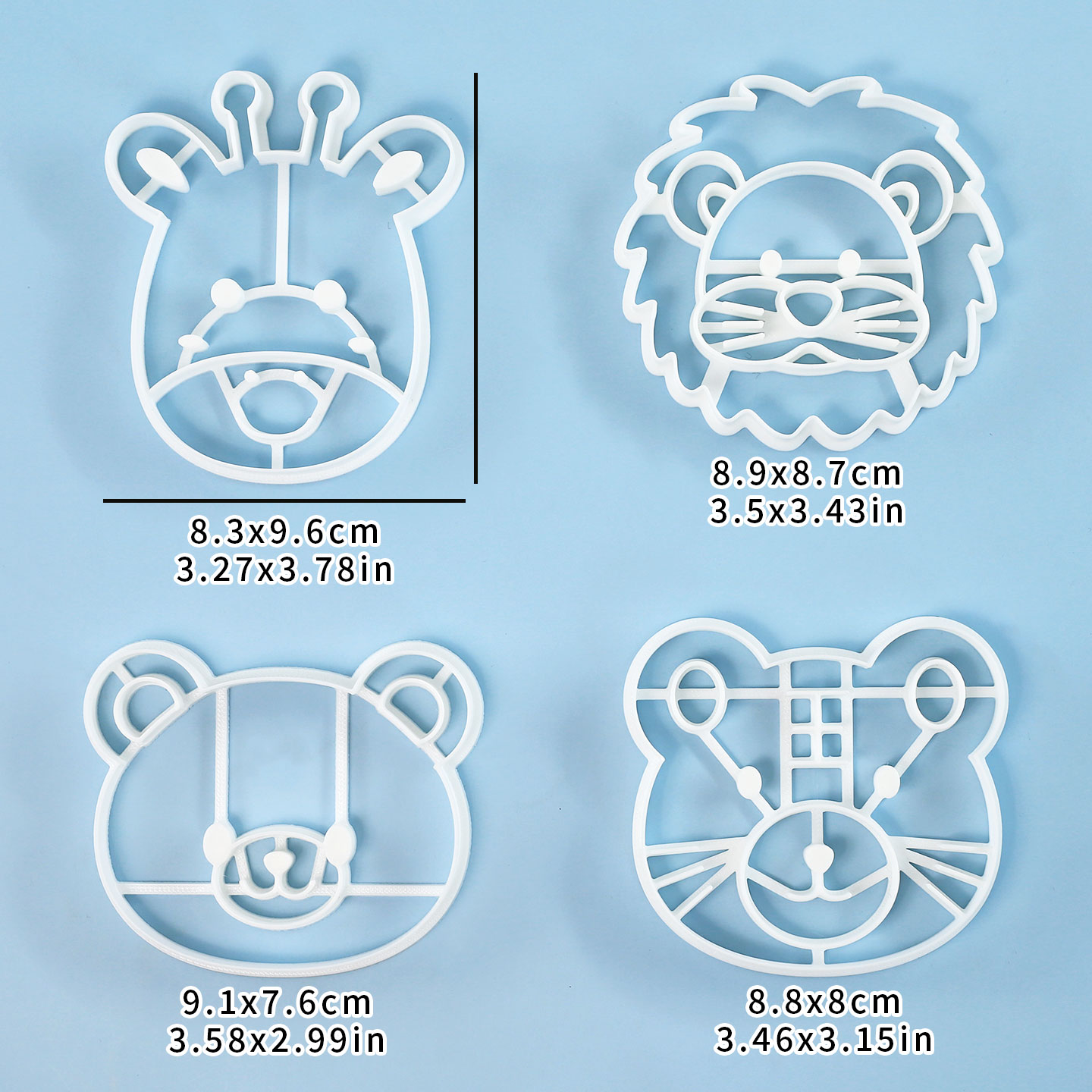 Set di 4 Tagliabiscotti a Form - Kitchen Baking Cake recensione e prezzo