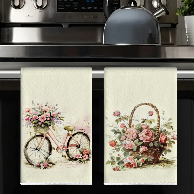 Set di 2 asciugamani da cucina - Kitchen Baking Cart recensione e prezzo