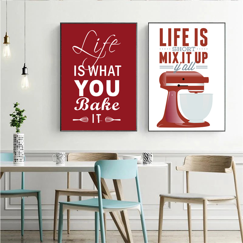 Dipinti su tela da parete Cott - Kitchen Baking Quotes recensione e prezzo