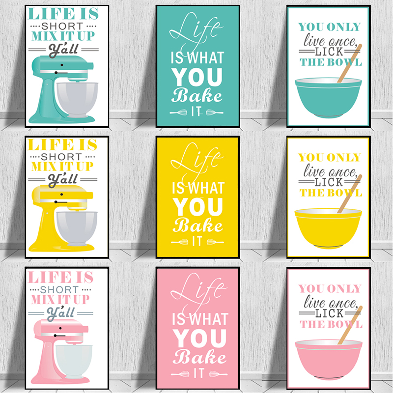 Dipinti su tela da parete Cott - Kitchen Baking Quotes recensione e prezzo