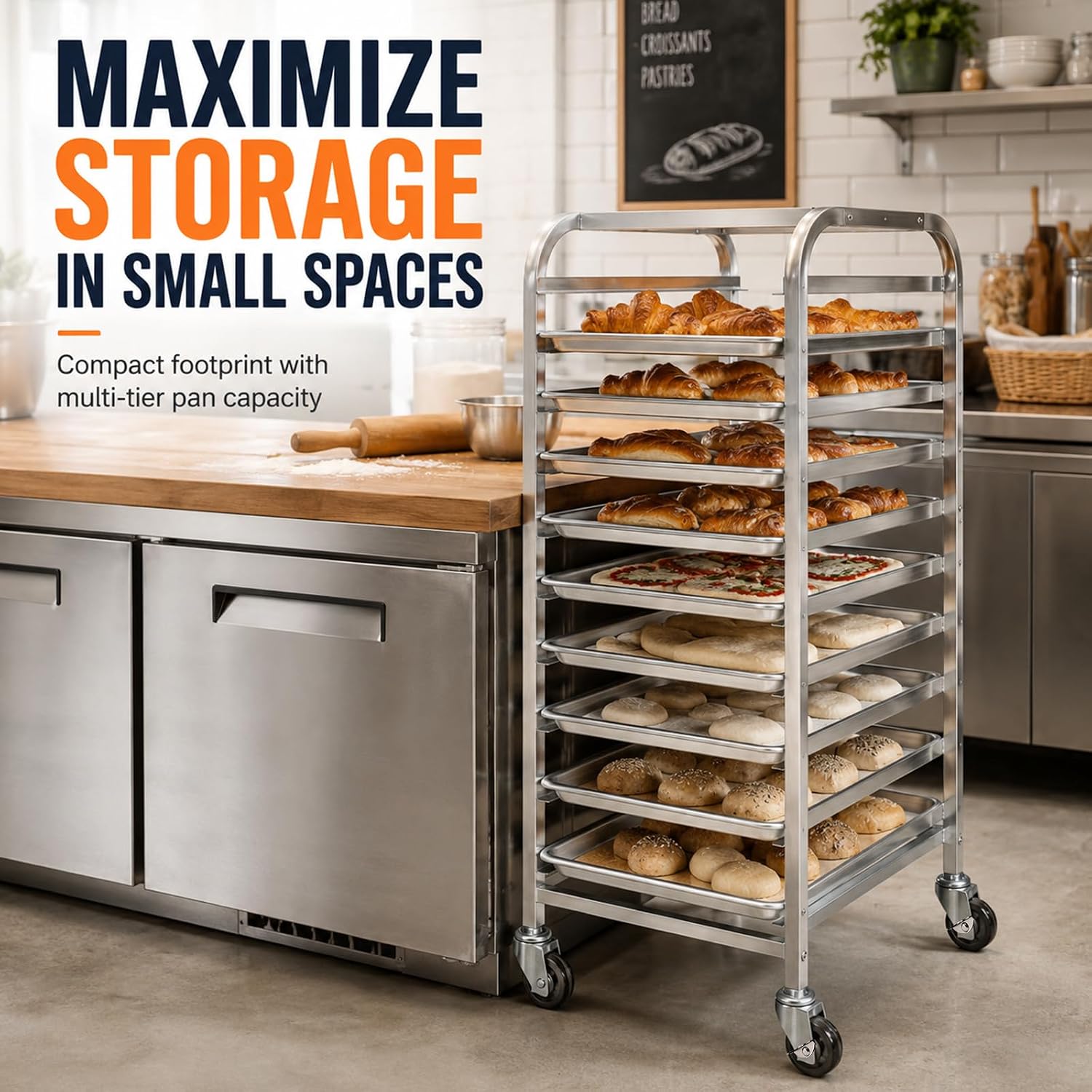 Carrello mobile per teglie in  - Kitchen Baking Cart recensione e prezzo