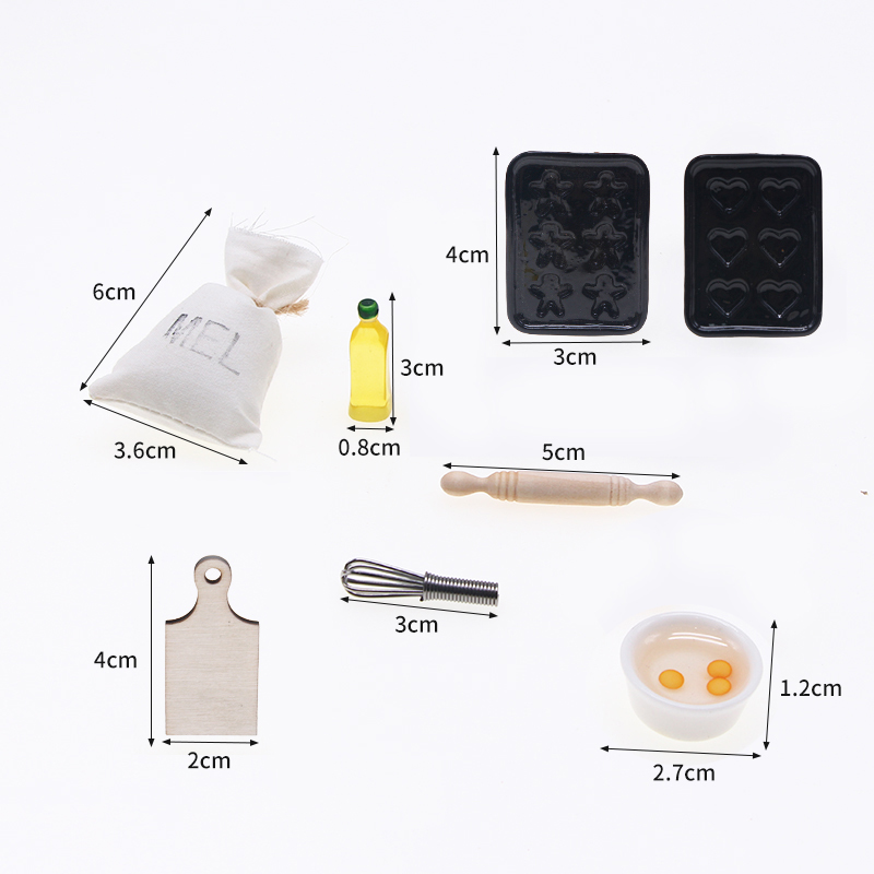 8 pezzi casa delle bambole art - Kitchen Baking Ware recensione e prezzo